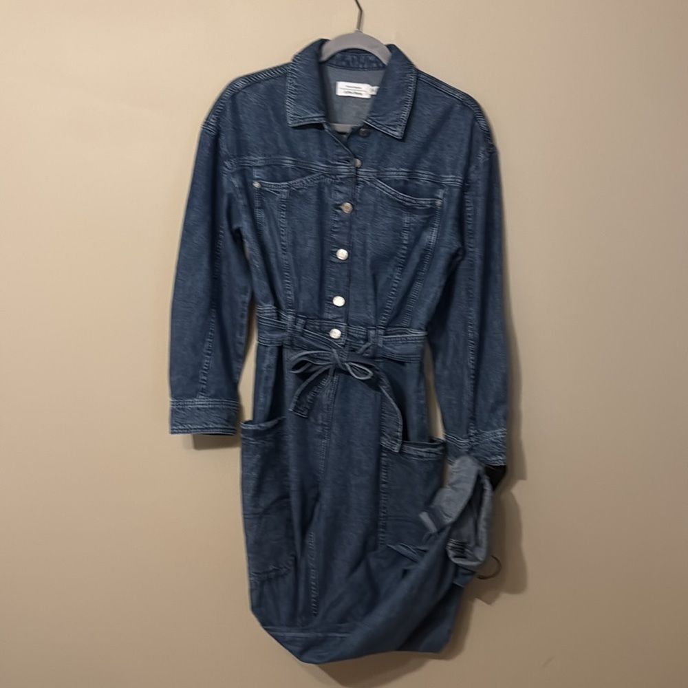 NWOT- & Other Stories Long Sleeve Denim Jumpsuit, size 0